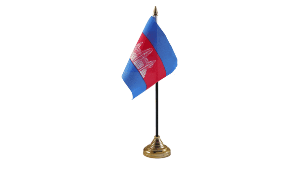 Cambodia Table Flags